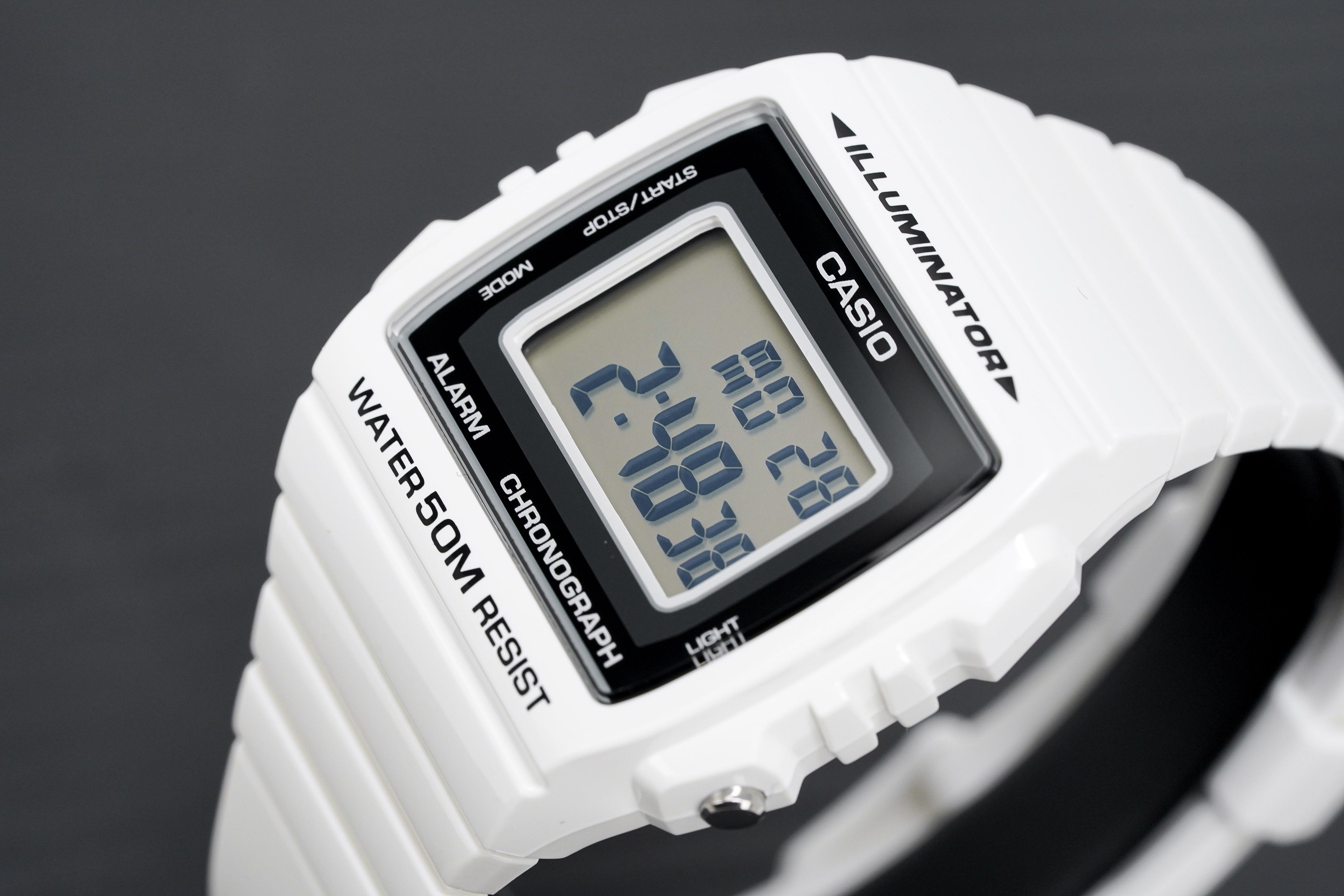 Casio Watch Alarm Chronograph Digital White