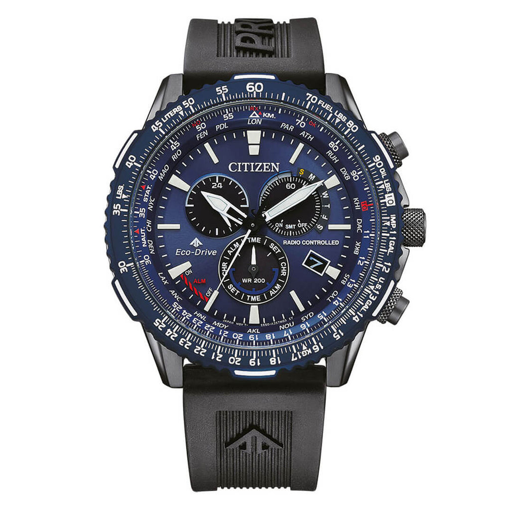 Citizen Men's Watch Eco-Drive Promaster Sky Radio Controlled Chrono Blue