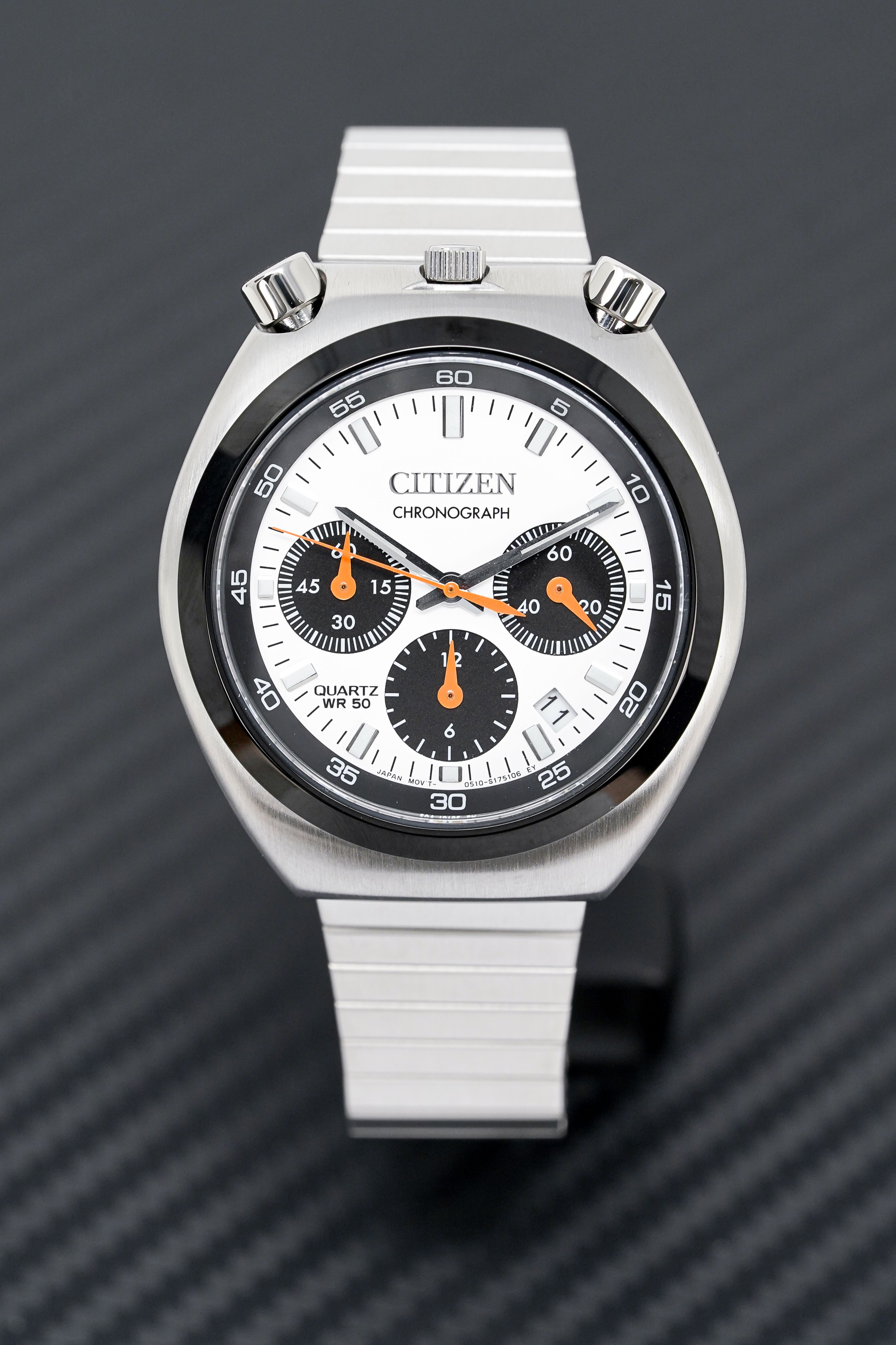 Citizen Men's Watch Chronograph Bullhead Tsuno Panda