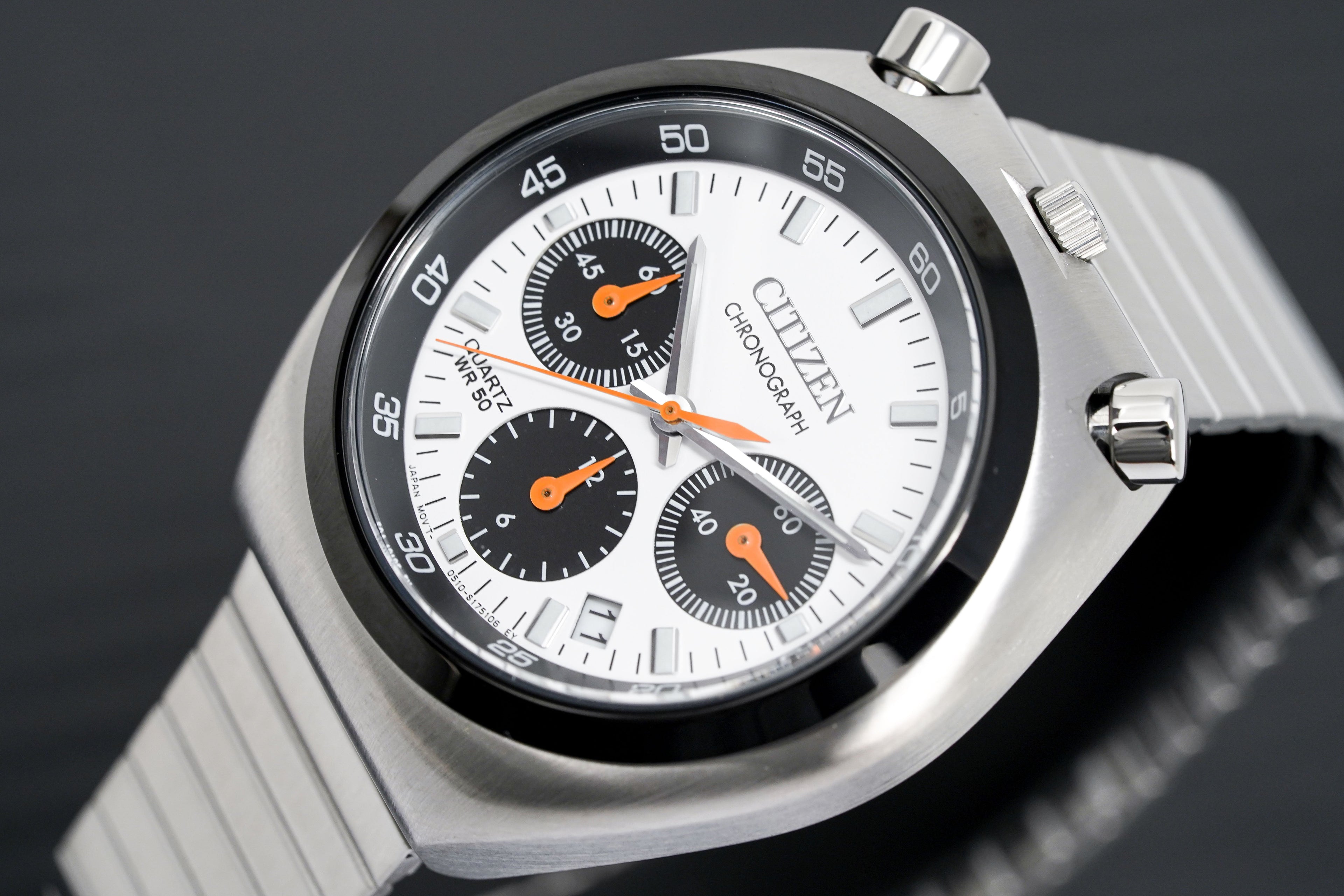 Citizen Men's Watch Chronograph Bullhead Tsuno Panda