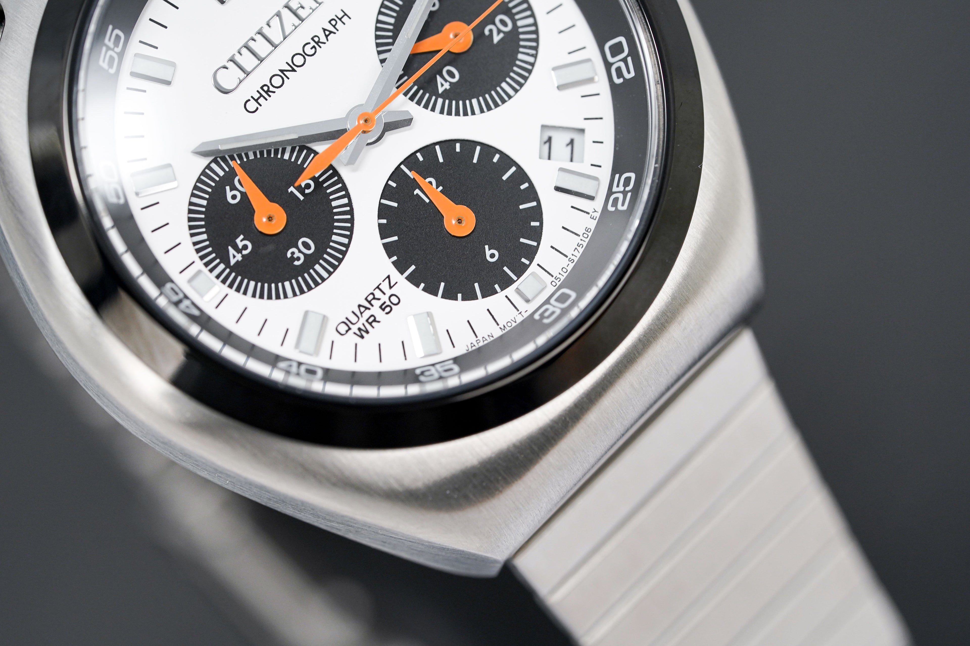 Citizen Men's Watch Chronograph Bullhead Tsuno Panda