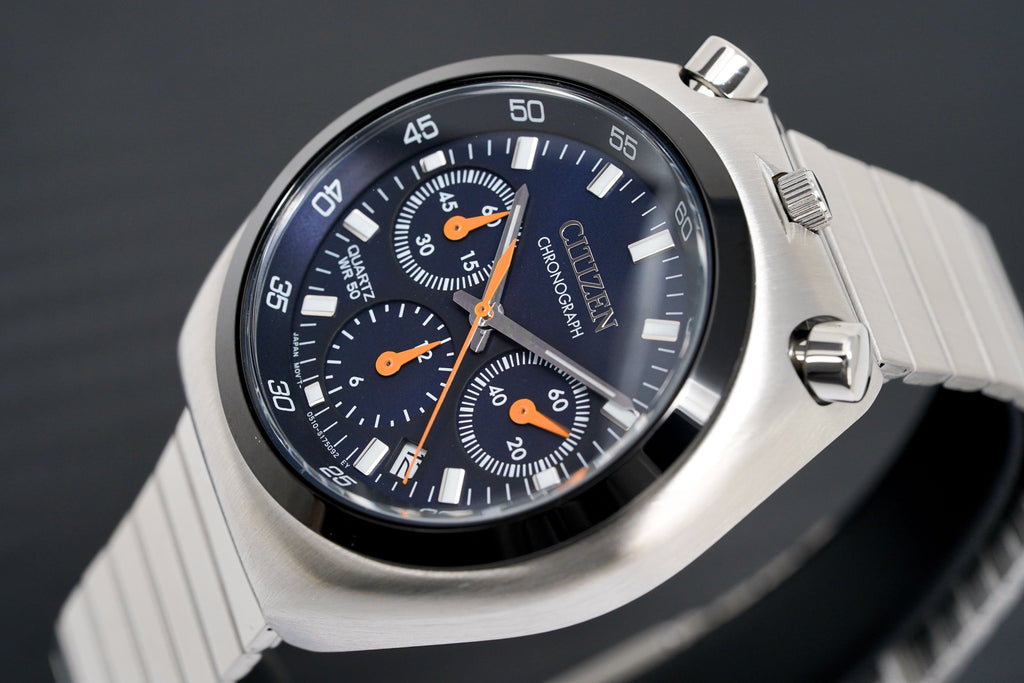 Citizen Men's Watch Chronograph Bullhead Tsuno Blue
