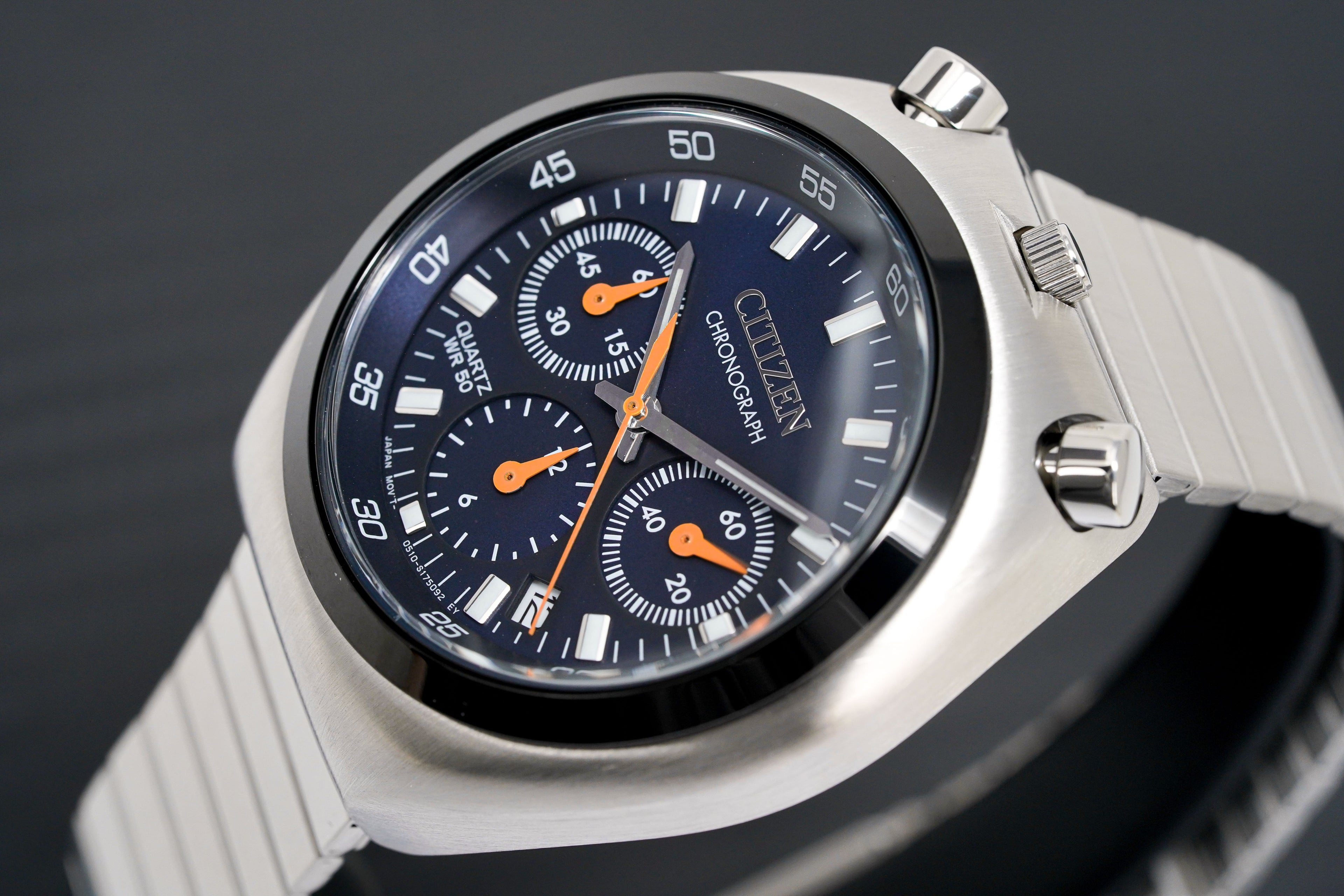 Citizen Men's Watch Chronograph Bullhead Tsuno Blue