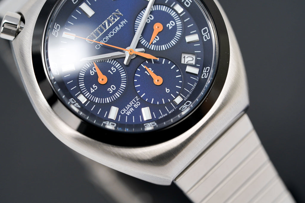 Citizen Men's Watch Chronograph Bullhead Tsuno Blue