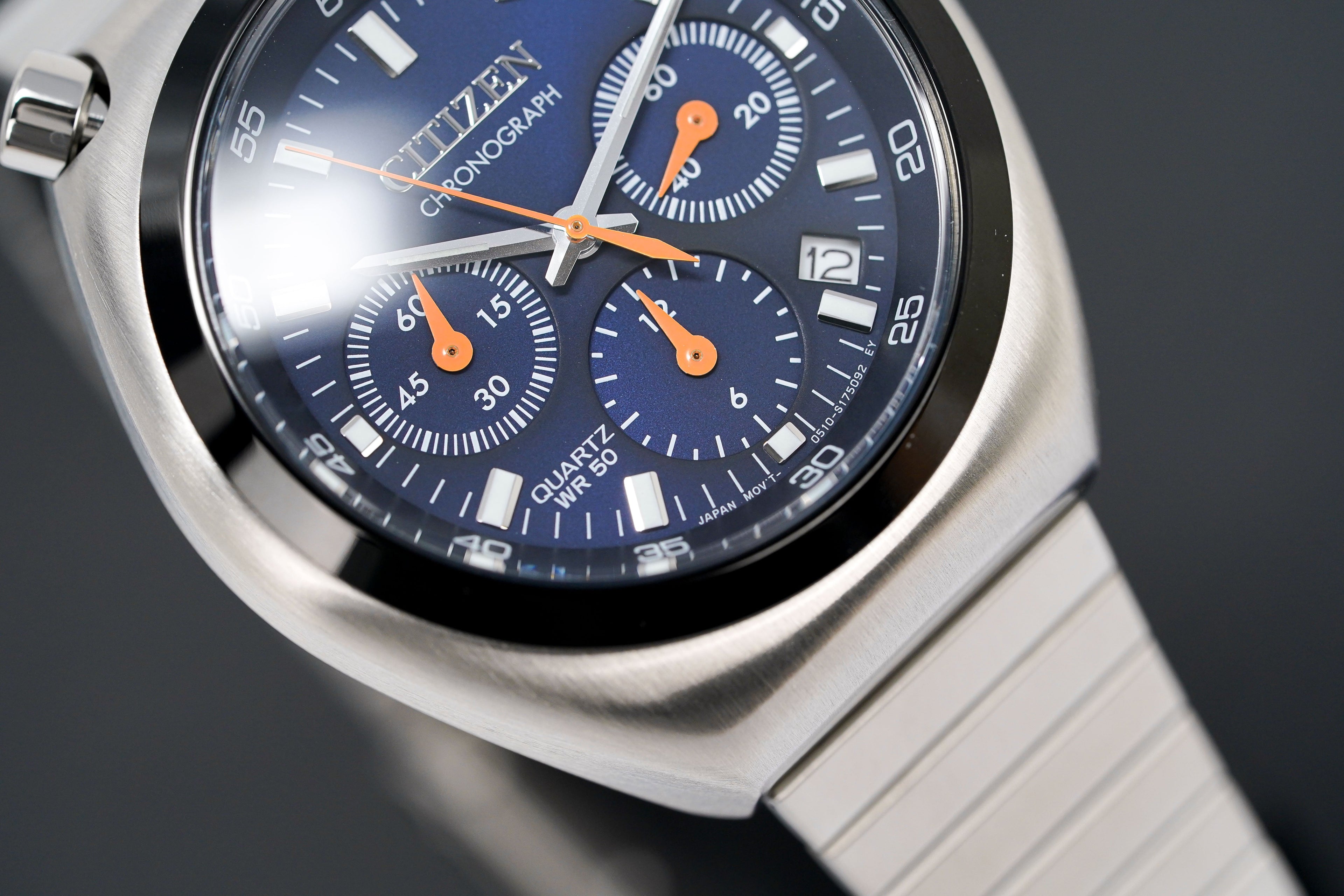 Citizen Men's Watch Chronograph Bullhead Tsuno Blue