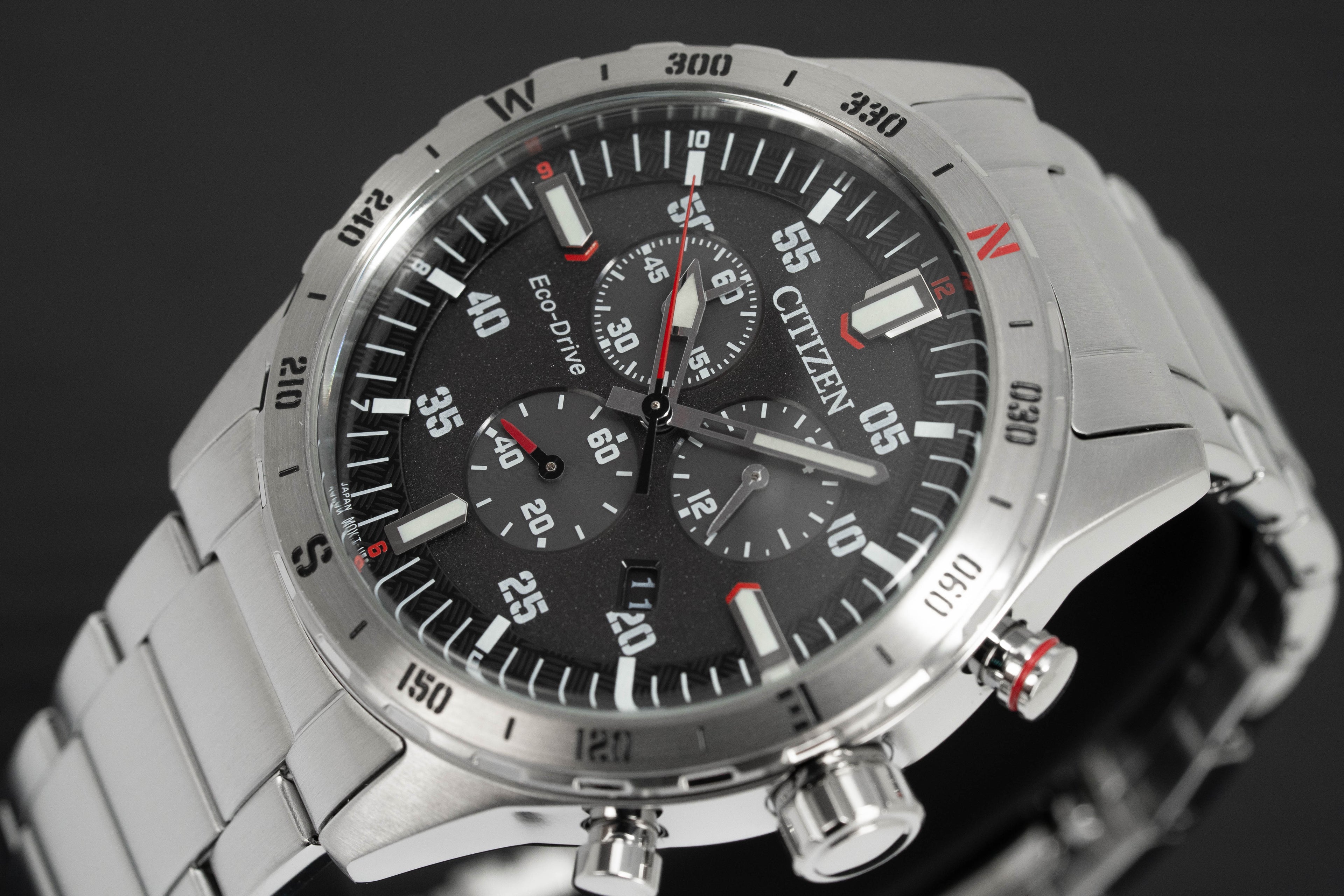 Citizen Eco-Drive Chronograph Men's Watch Black