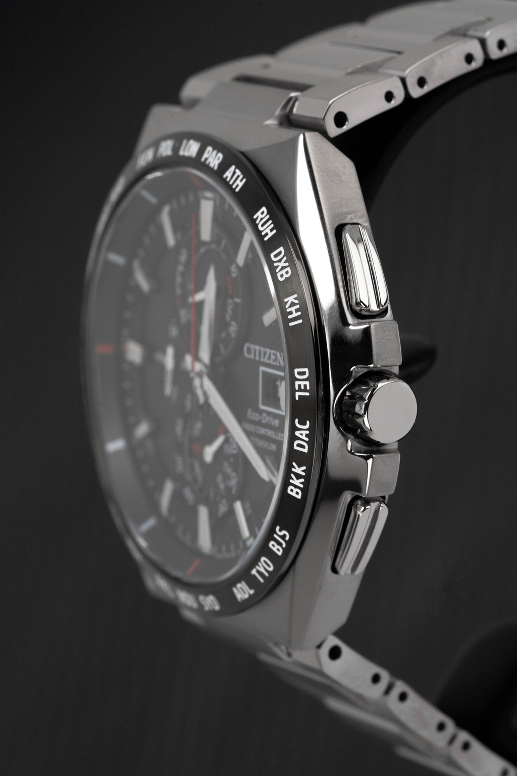 Citizen Men's Watch Chronograph Radio Controlled Eco-Drive Titanium Black