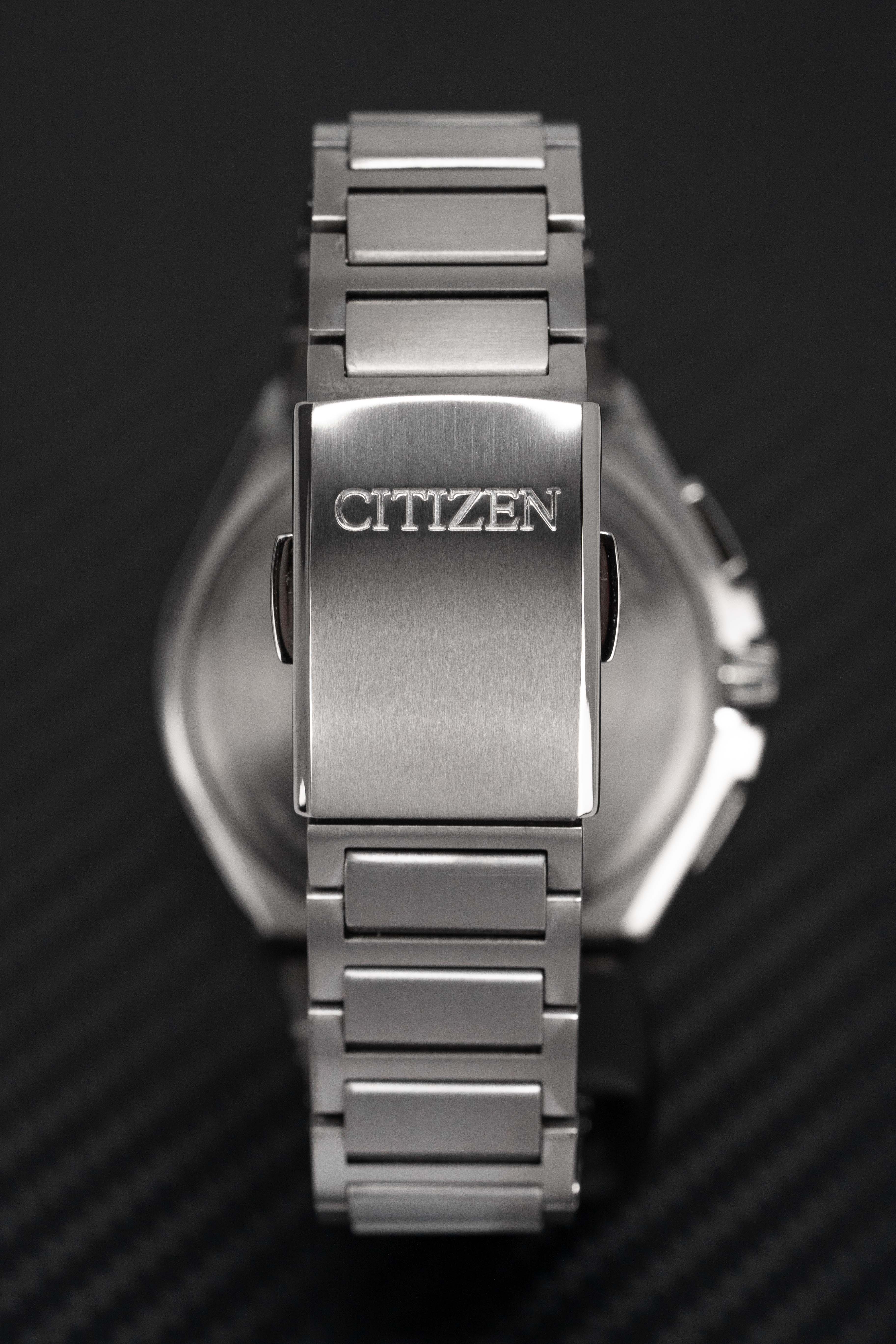 Citizen Men's Watch Chronograph Radio Controlled Eco-Drive Titanium Black