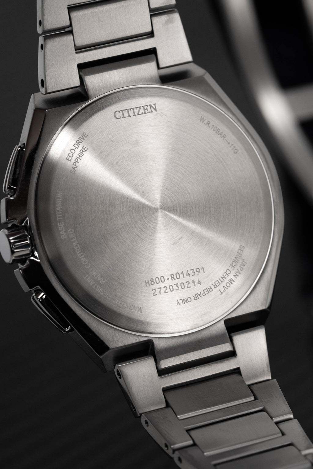 Citizen Men's Watch Chronograph Radio Controlled Eco-Drive Titanium Black