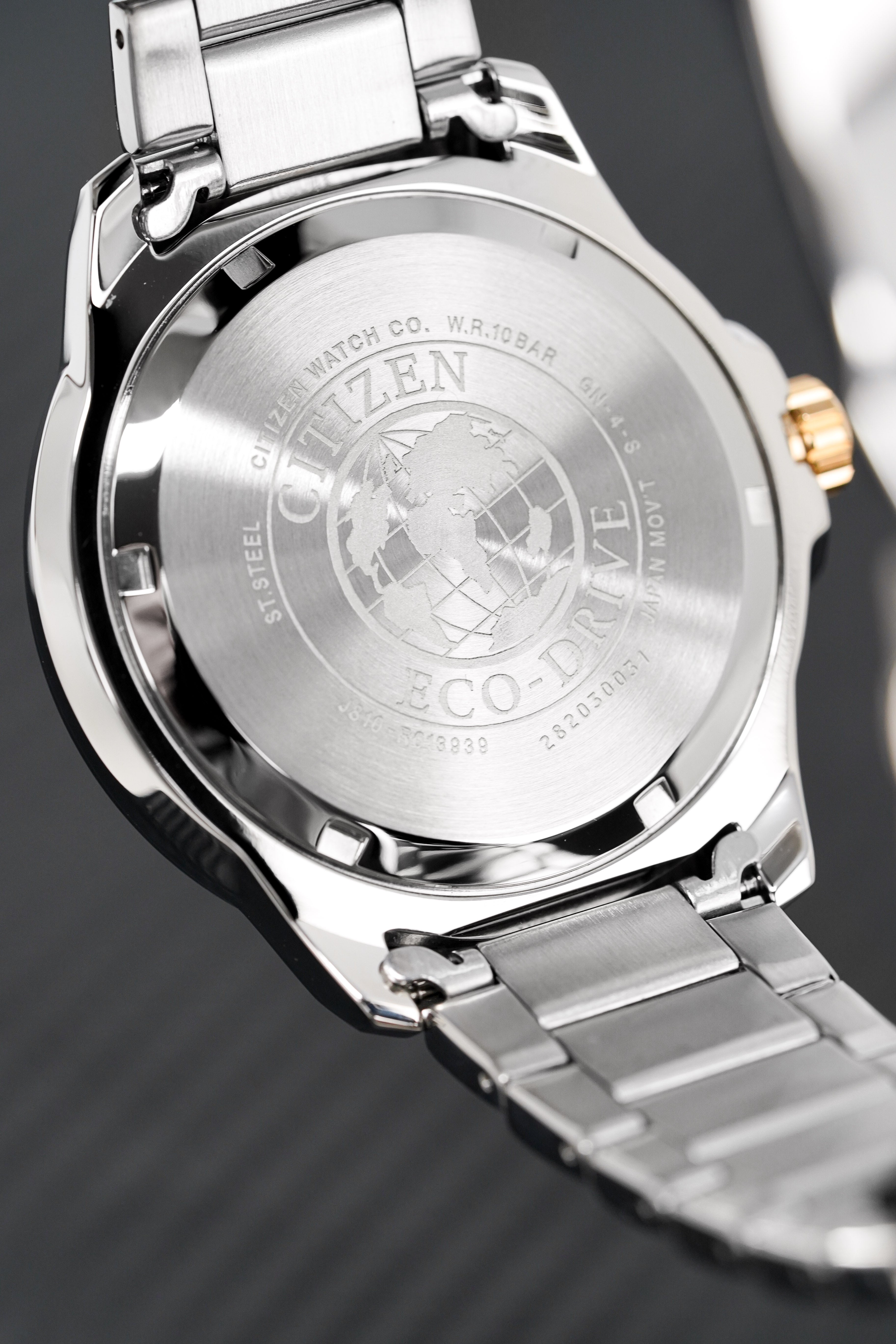 Citizen Men's Watch Eco-Drive Marine Two-Tone Black