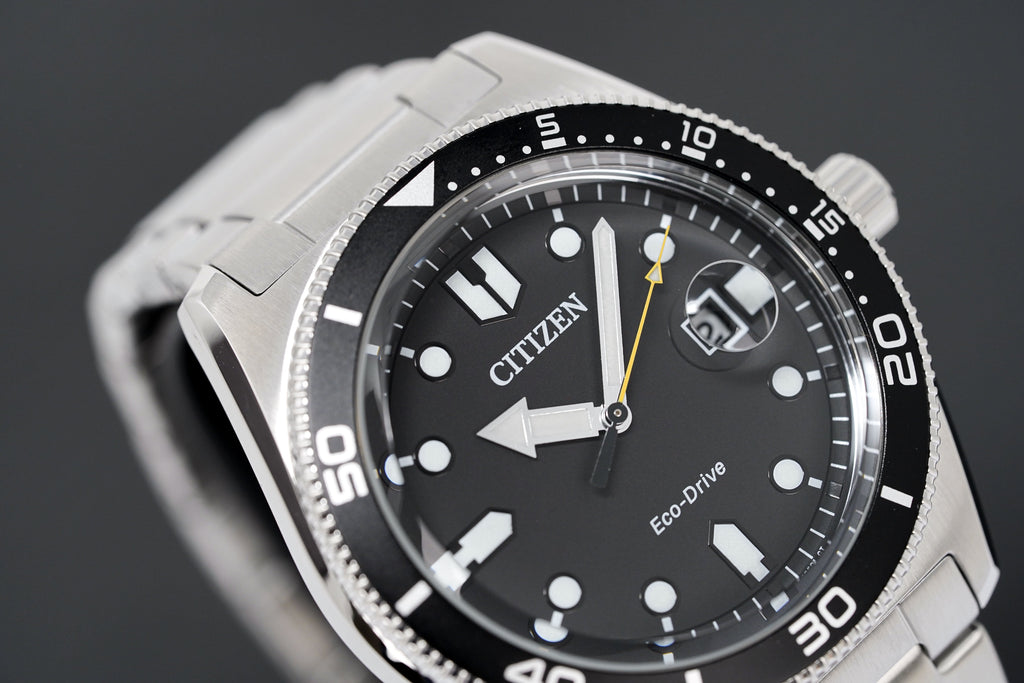Citizen Men's Watch Eco-Drive Sport Black Silver