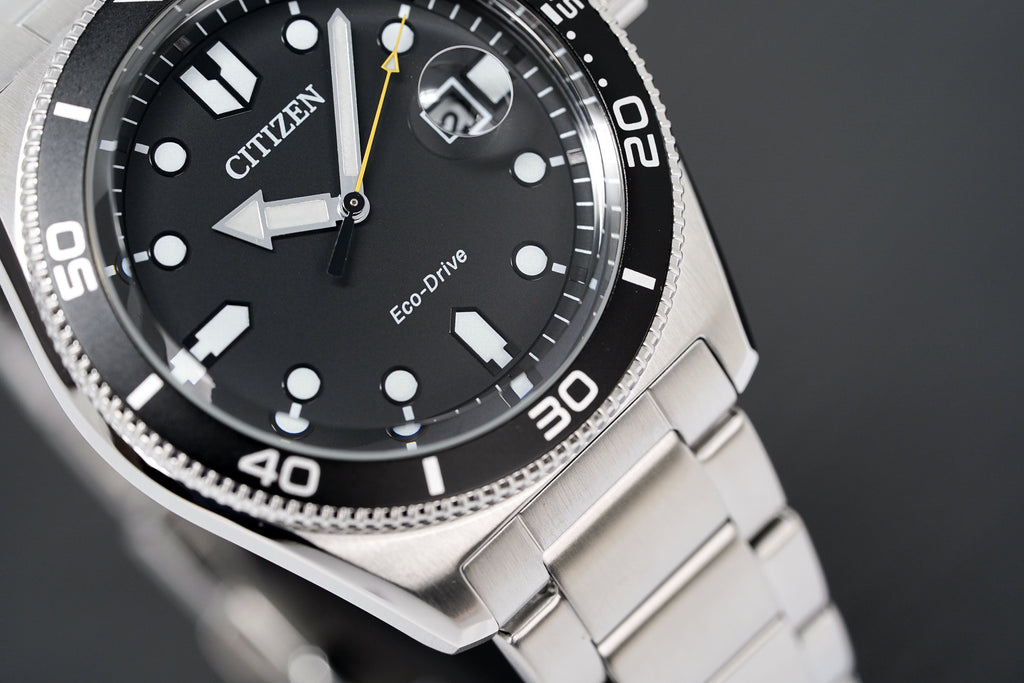 Citizen Men's Watch Eco-Drive Sport Black Silver