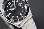 Citizen Men's Watch Eco-Drive Sport Black Silver