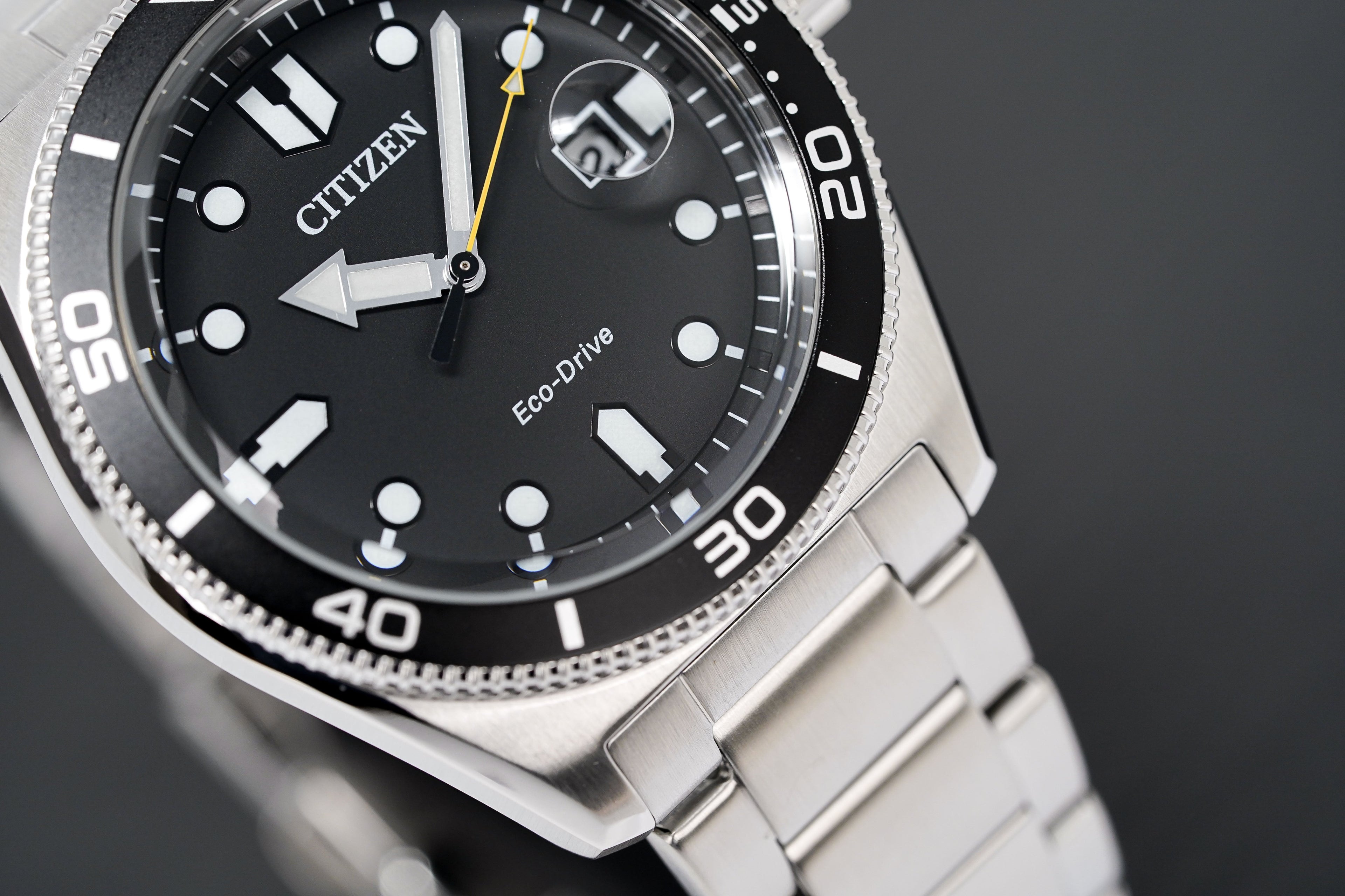 Citizen Men's Watch Eco-Drive Sport Black Silver