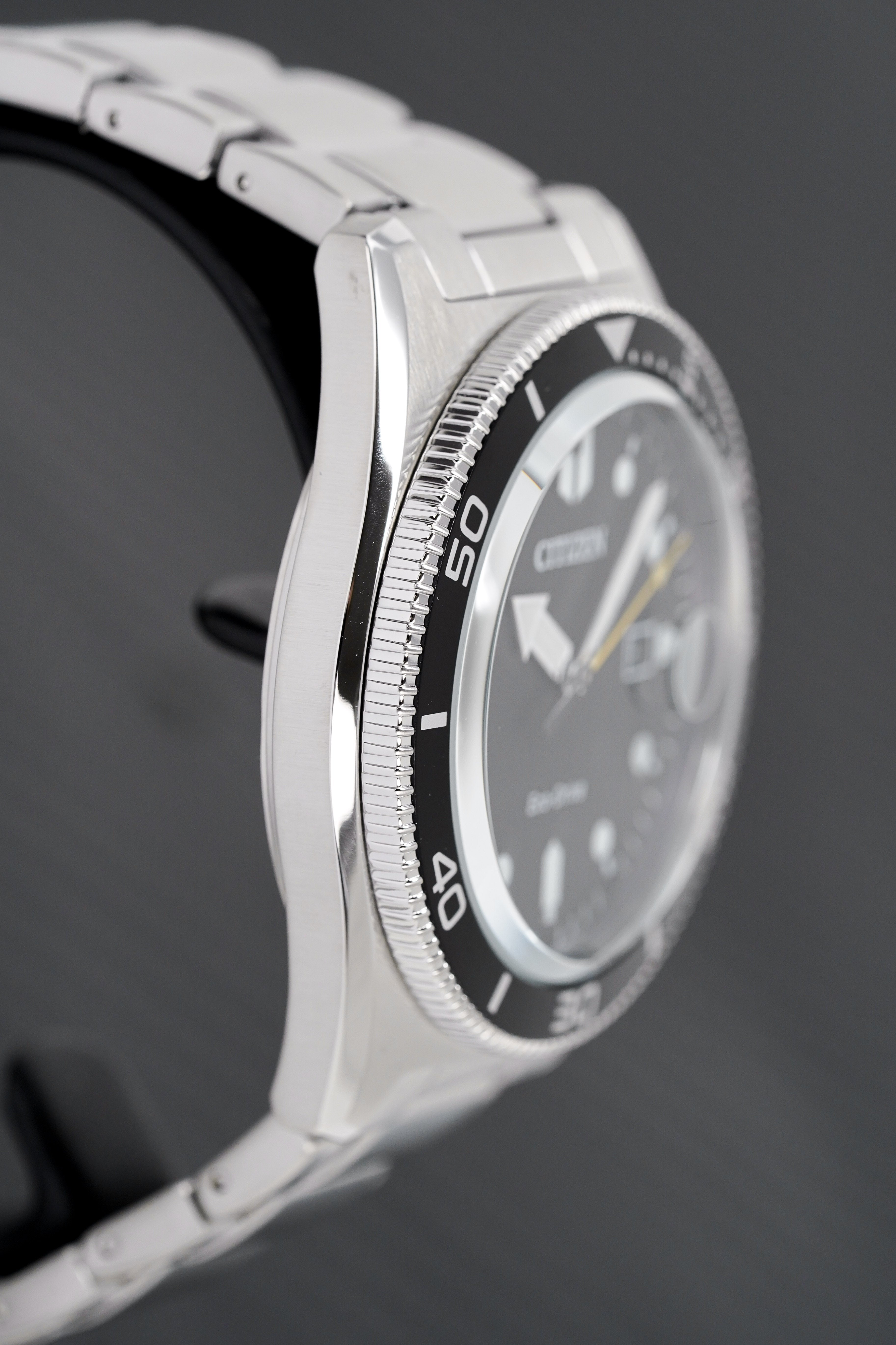 Citizen Men's Watch Eco-Drive Sport Black Silver