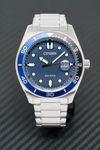 Citizen Men's Watch Eco-Drive Sport Blue Silver
