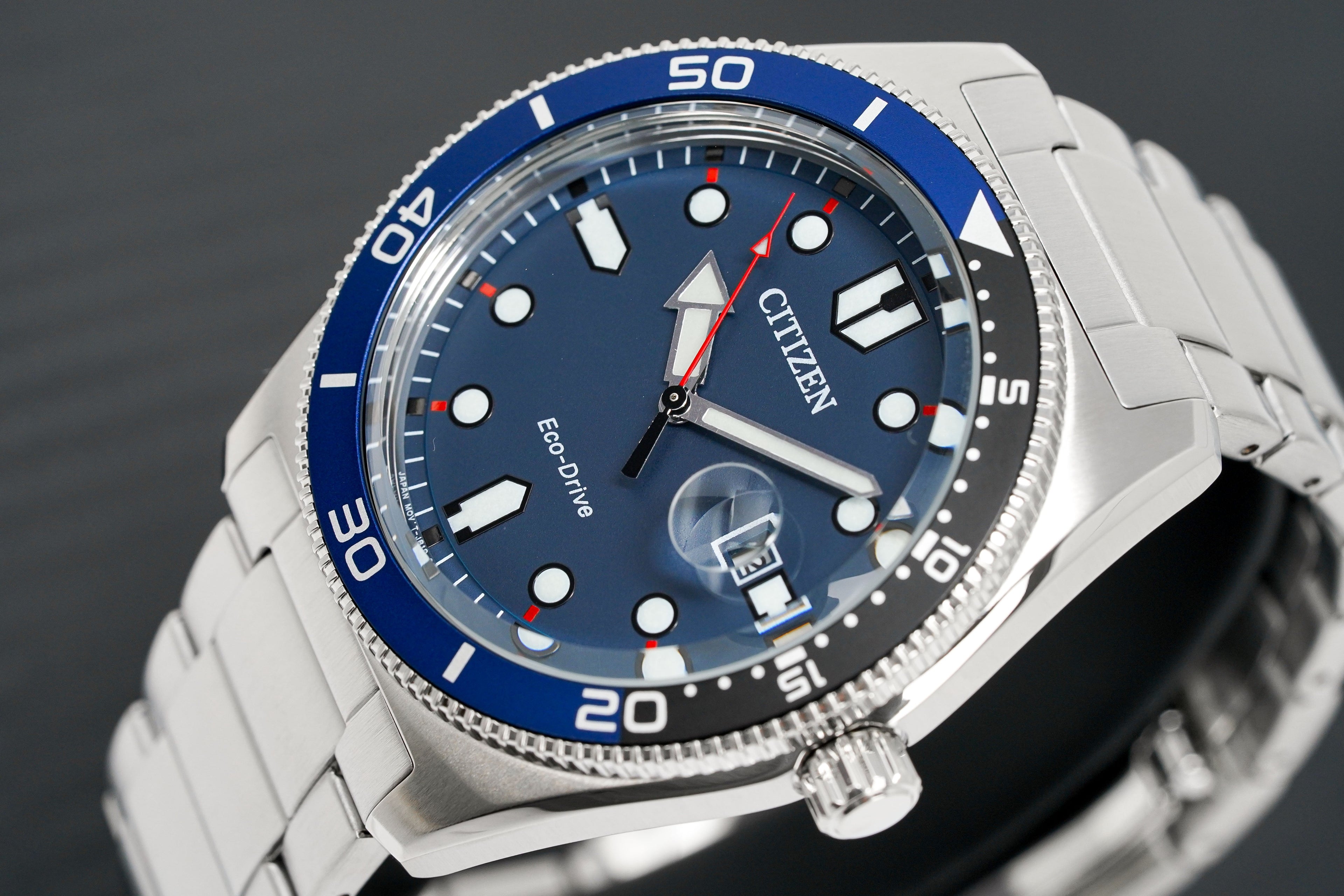 Citizen Men's Watch Eco-Drive Sport Blue Silver