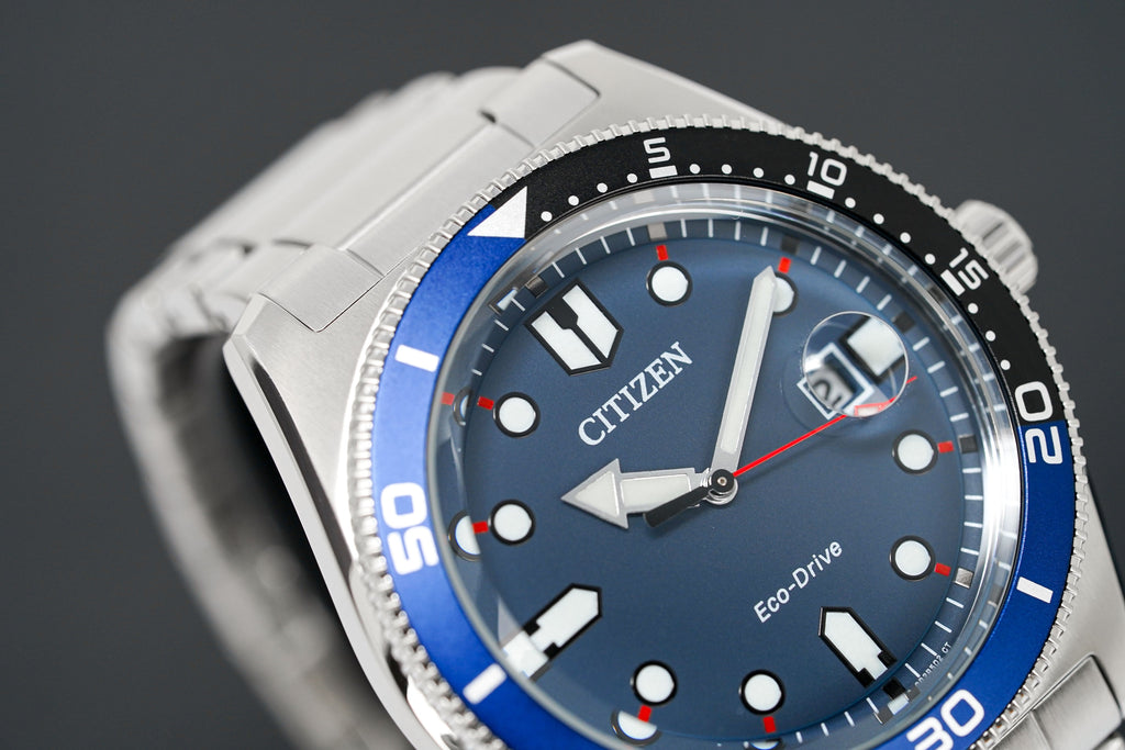 Citizen Men's Watch Eco-Drive Sport Blue Silver