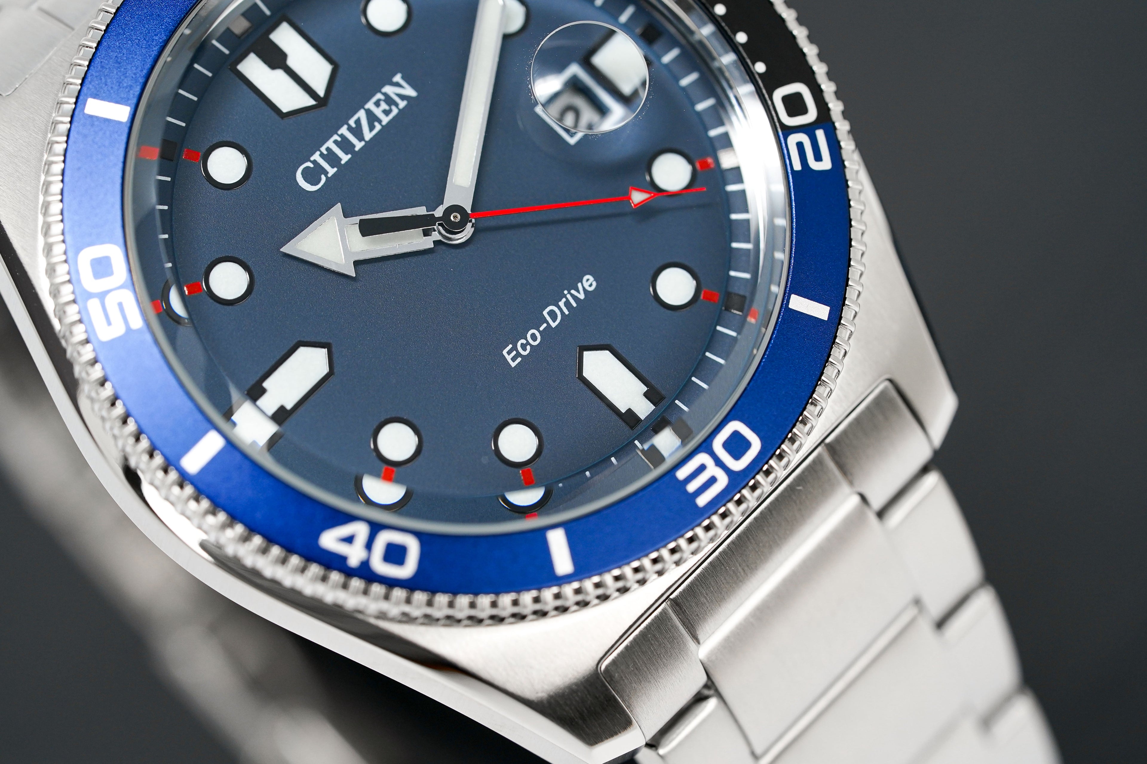 Citizen Men's Watch Eco-Drive Sport Blue Silver