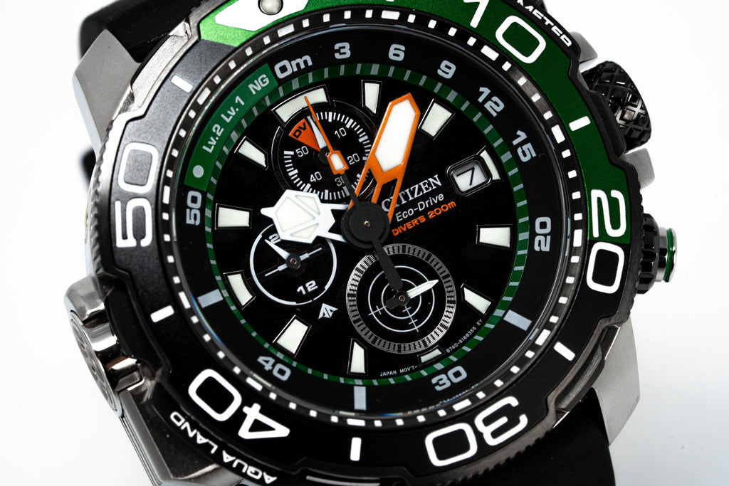 Citizen Men's Watch Eco-Drive Marine Promaster Green