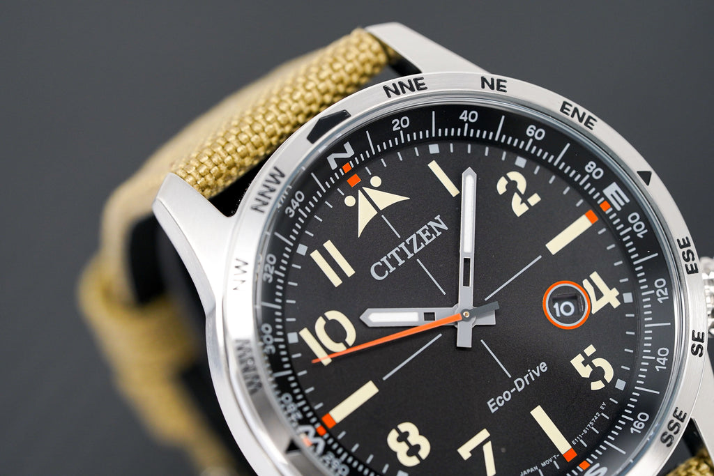 Citizen Men's Watch Eco-Drive Aviator Sand