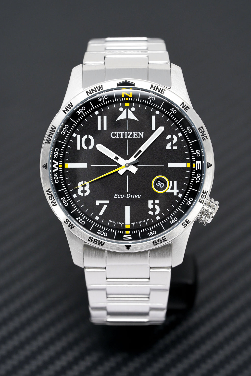 Citizen Men's Watch Eco-Drive Aviator Black