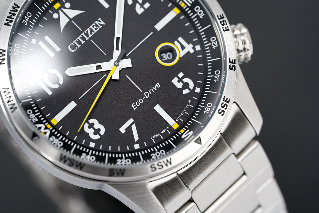 Citizen Men's Watch Eco-Drive Aviator Black
