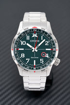 Citizen Men's Watch Eco-Drive Aviator Green