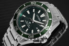 Citizen Men's Watch Eco-Drive Dive Stainless Steel Bracelet Green