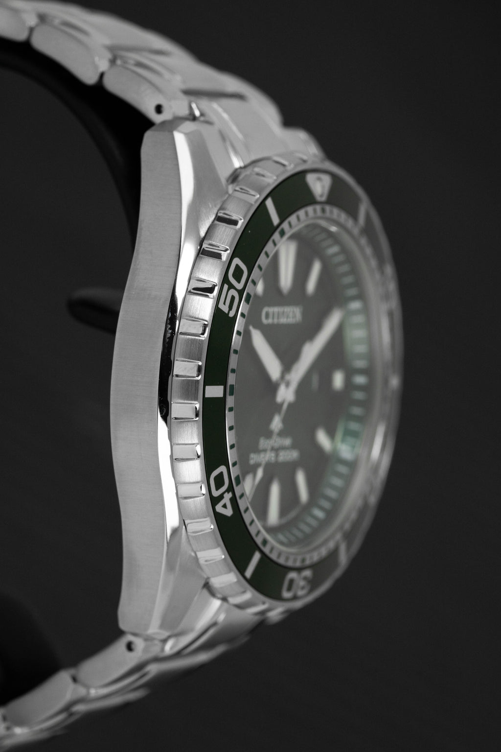 Citizen Men's Watch Eco-Drive Dive Stainless Steel Bracelet Green