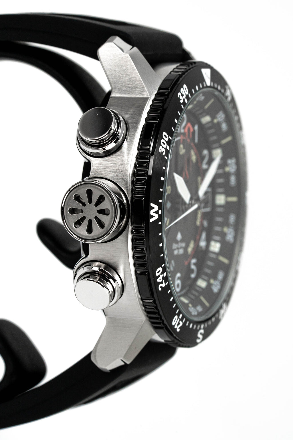 Citizen Men's Watch Eco-Drive Diver Marine Promaster Black Red