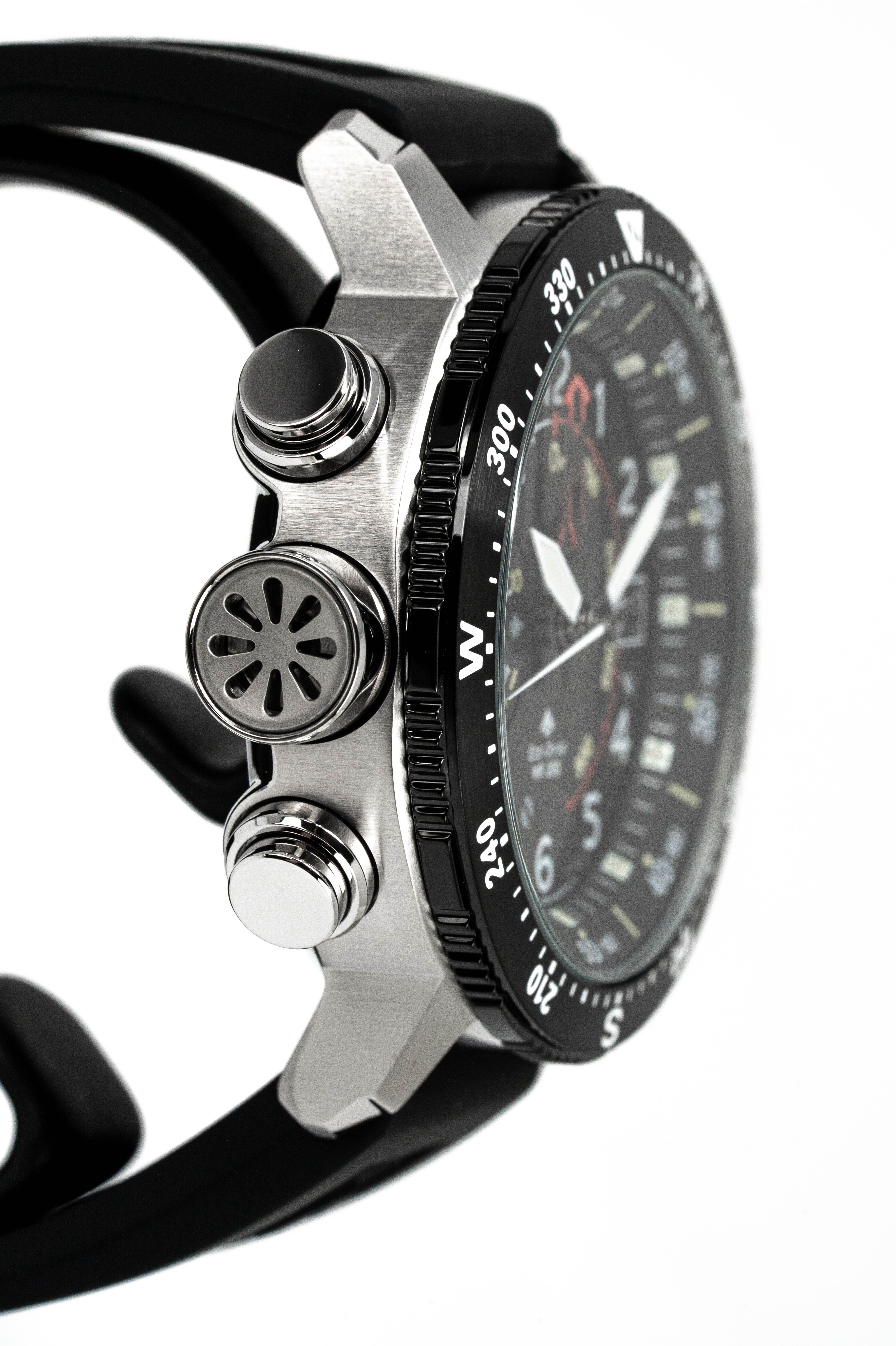 Citizen Men's Watch Eco-Drive Diver Marine Promaster Black Red