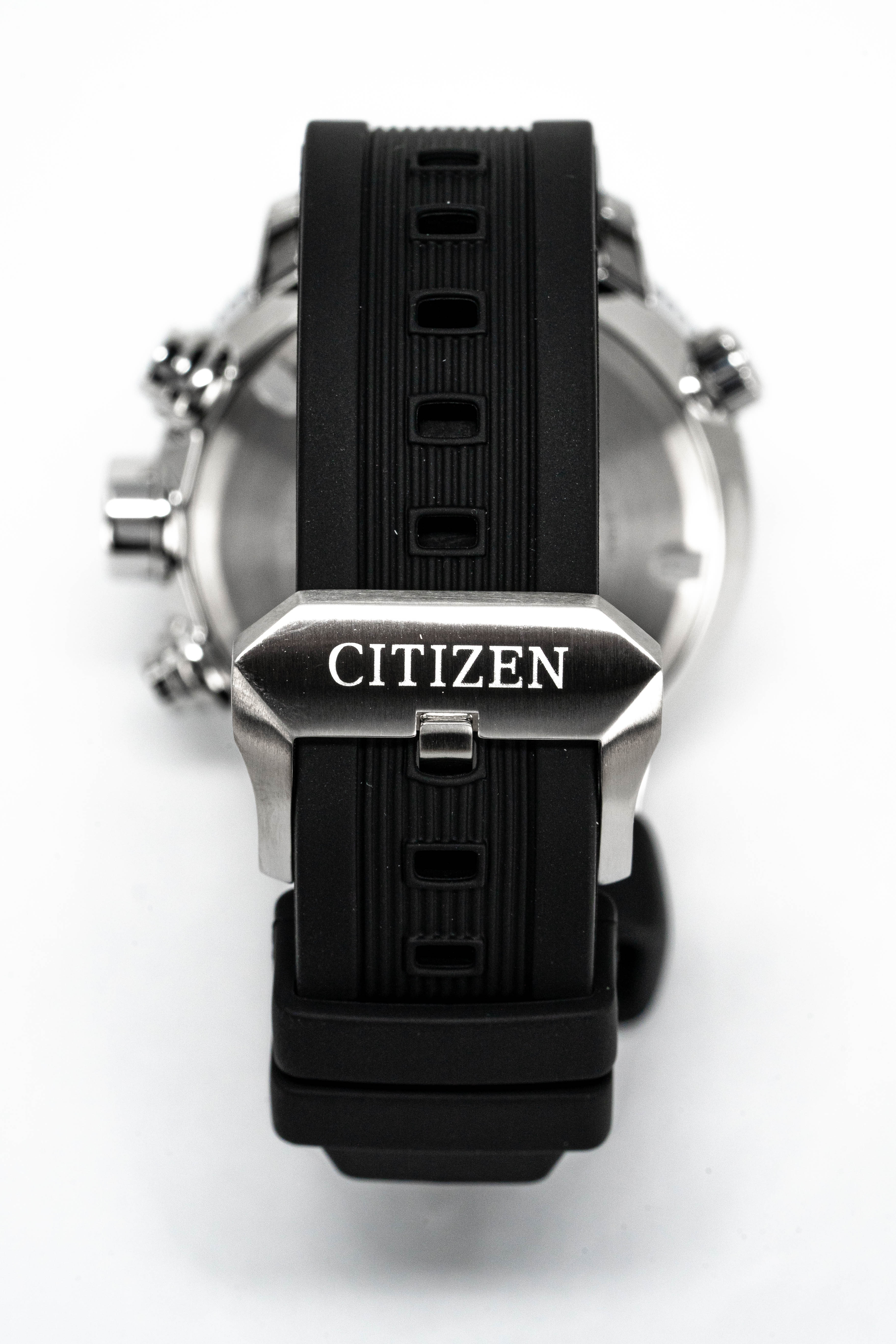 Citizen Men's Watch Eco-Drive Diver Marine Promaster Black Red