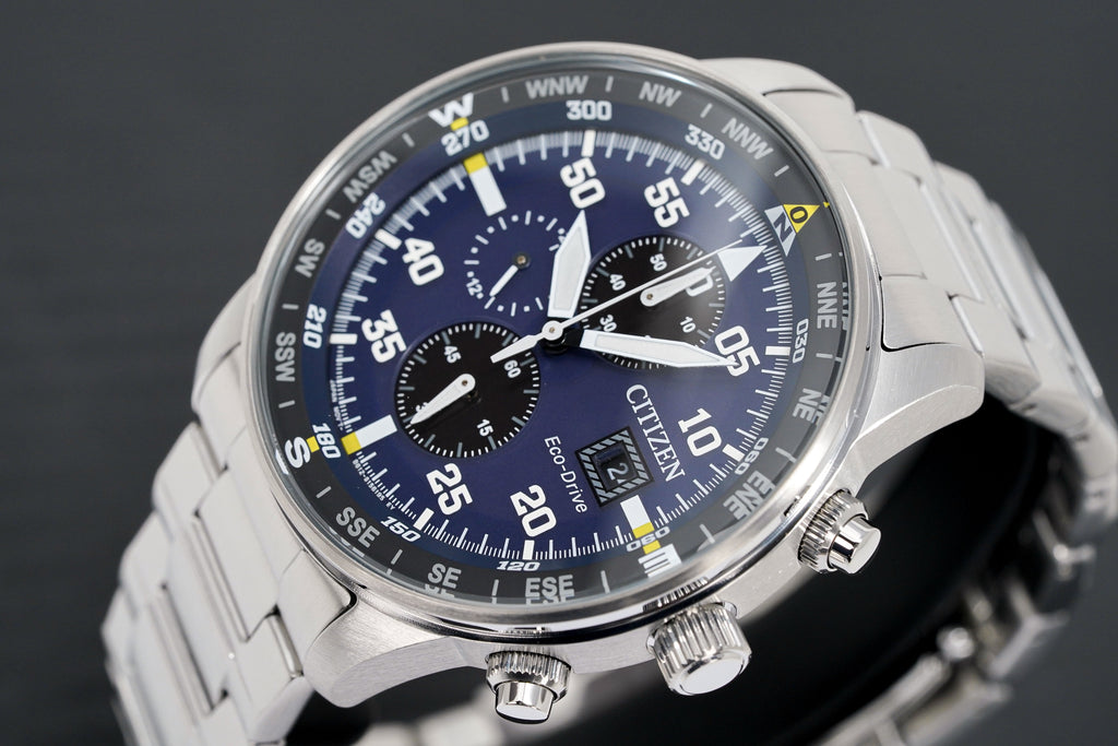 Citizen Men's Watch Eco-Drive Aviator Chronograph Blue