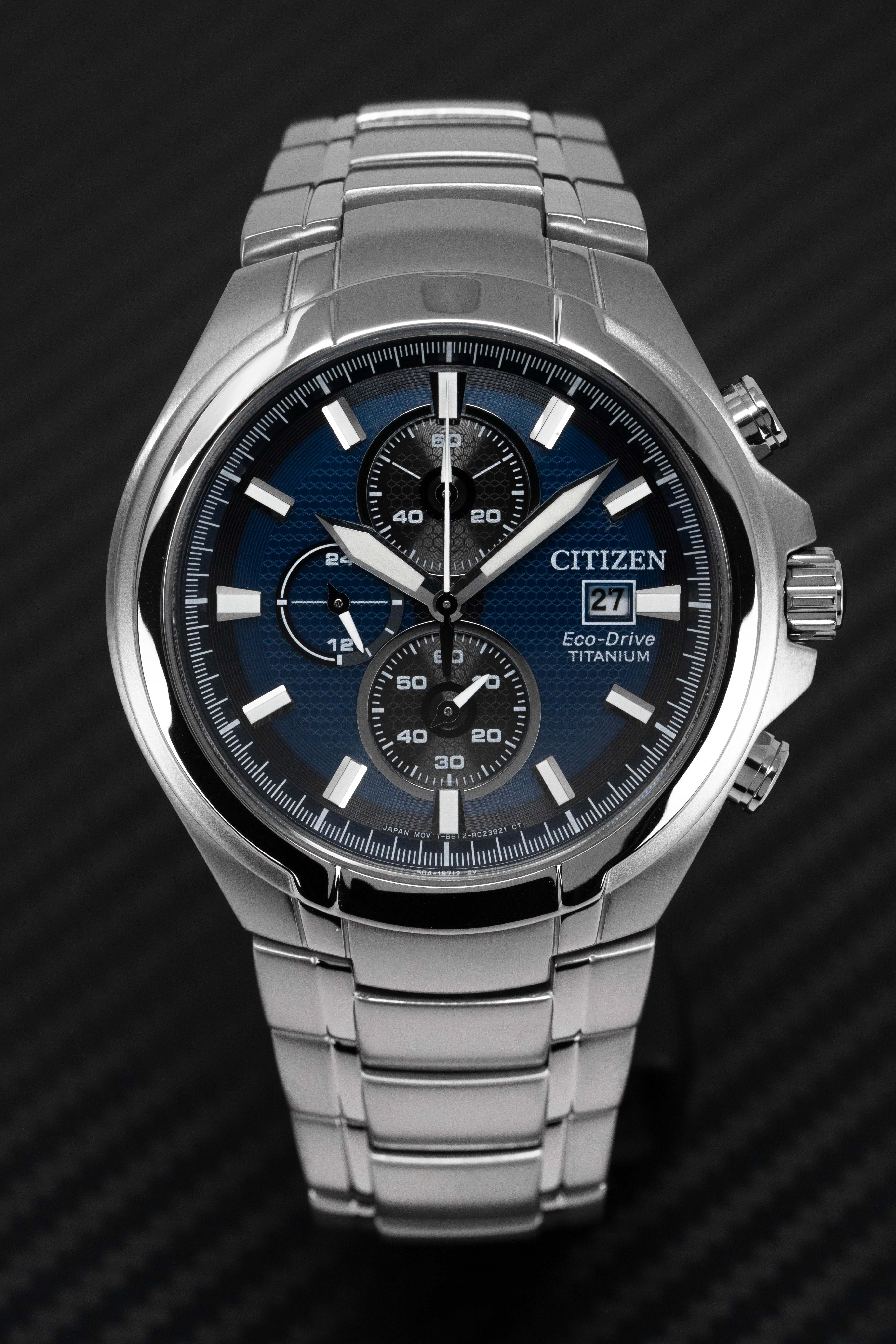 Citizen Men's Watch Eco-Drive Titanium Blue