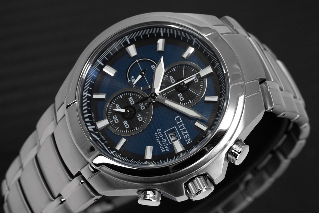 Citizen Men's Watch Eco-Drive Titanium Blue