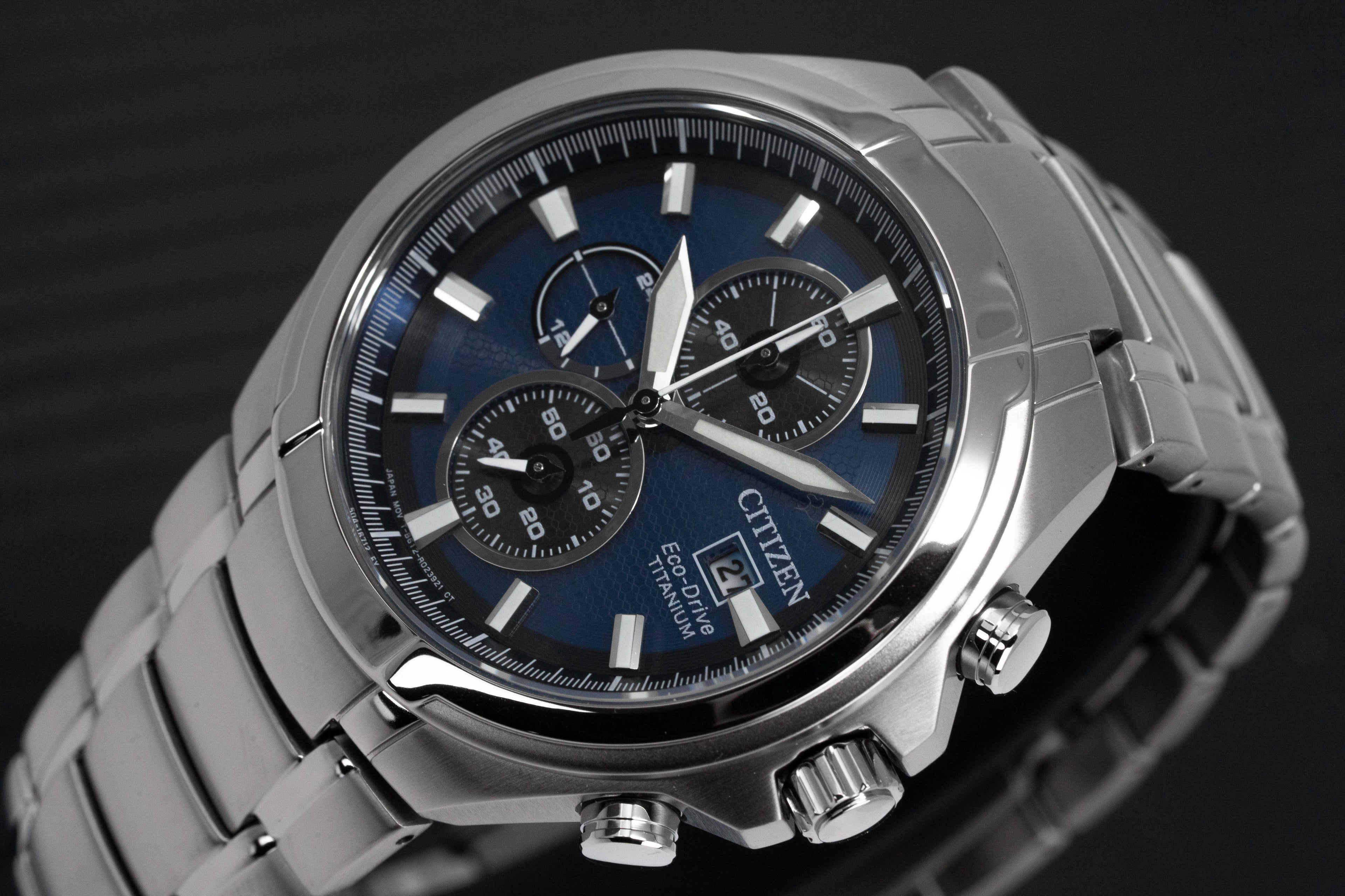 Citizen Men's Watch Eco-Drive Titanium Blue