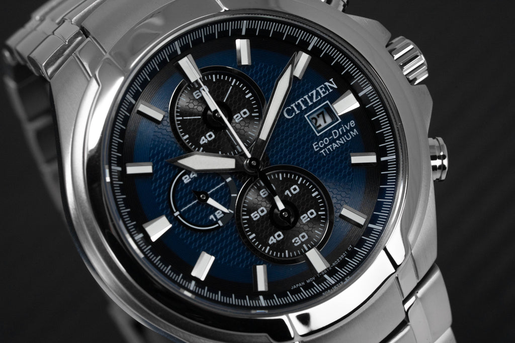 Citizen Men's Watch Eco-Drive Titanium Blue