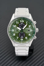 Citizen Men's Watch Eco-Drive Urban Chrono Green