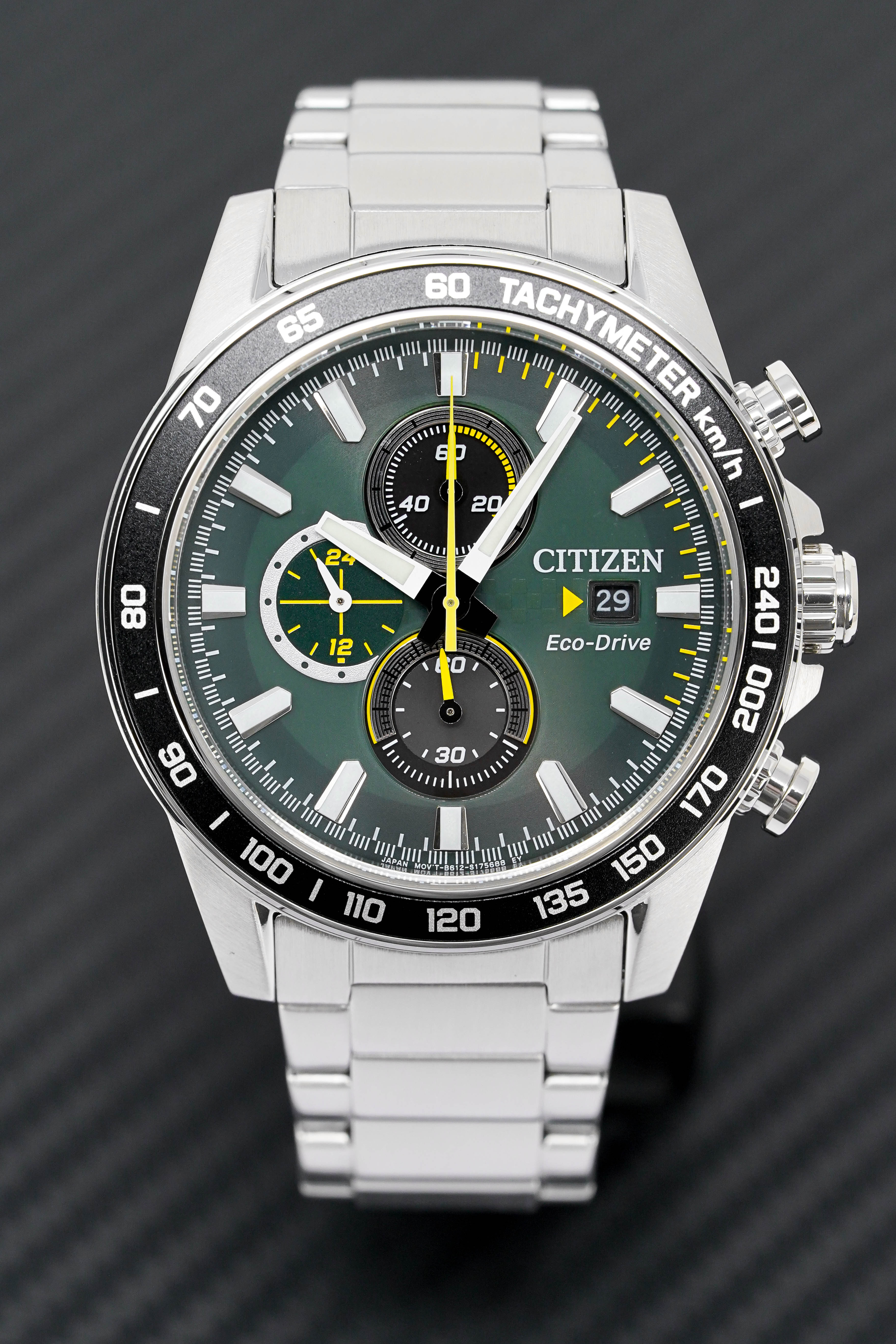 Citizen Men's Watch Eco-Drive Chrono Racing Green