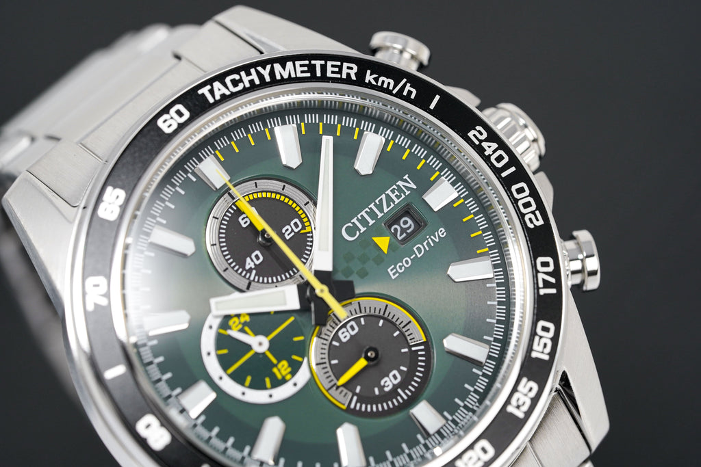 Citizen Men's Watch Eco-Drive Chrono Racing Green