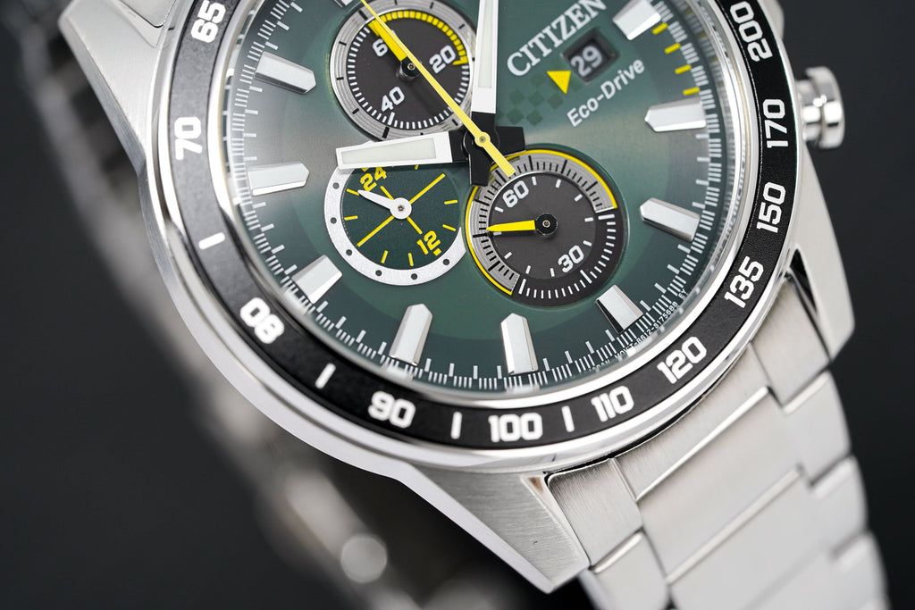 Citizen Men's Watch Eco-Drive Chrono Racing Green