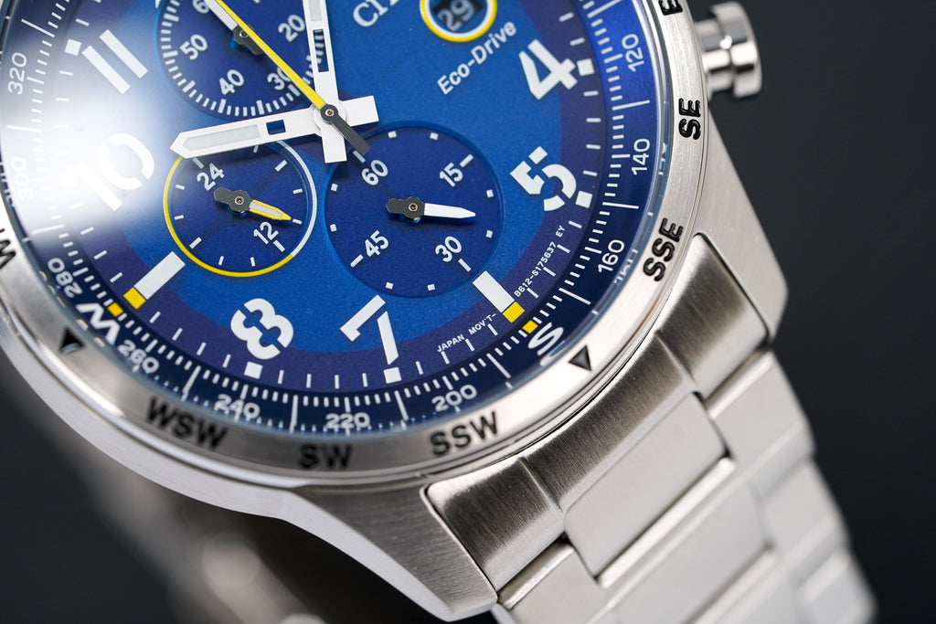 Citizen Men's Watch Eco-Drive Chrono Aviator Blue