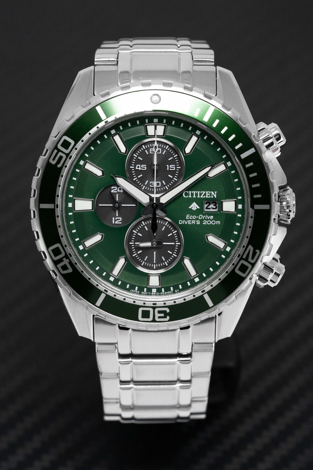 Citizen Men's Watch Eco-Drive Promaster Stainless Steel Bracelet Green