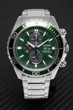 Citizen Men's Watch Eco-Drive Promaster Stainless Steel Bracelet Green