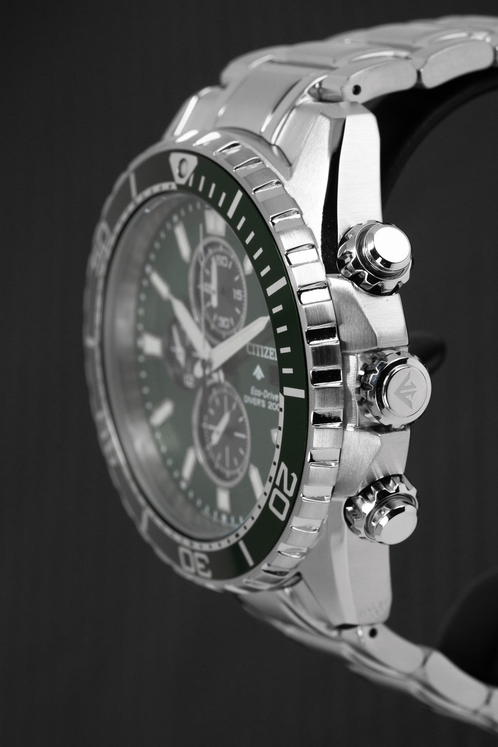 Citizen Men's Watch Eco-Drive Promaster Stainless Steel Bracelet Green