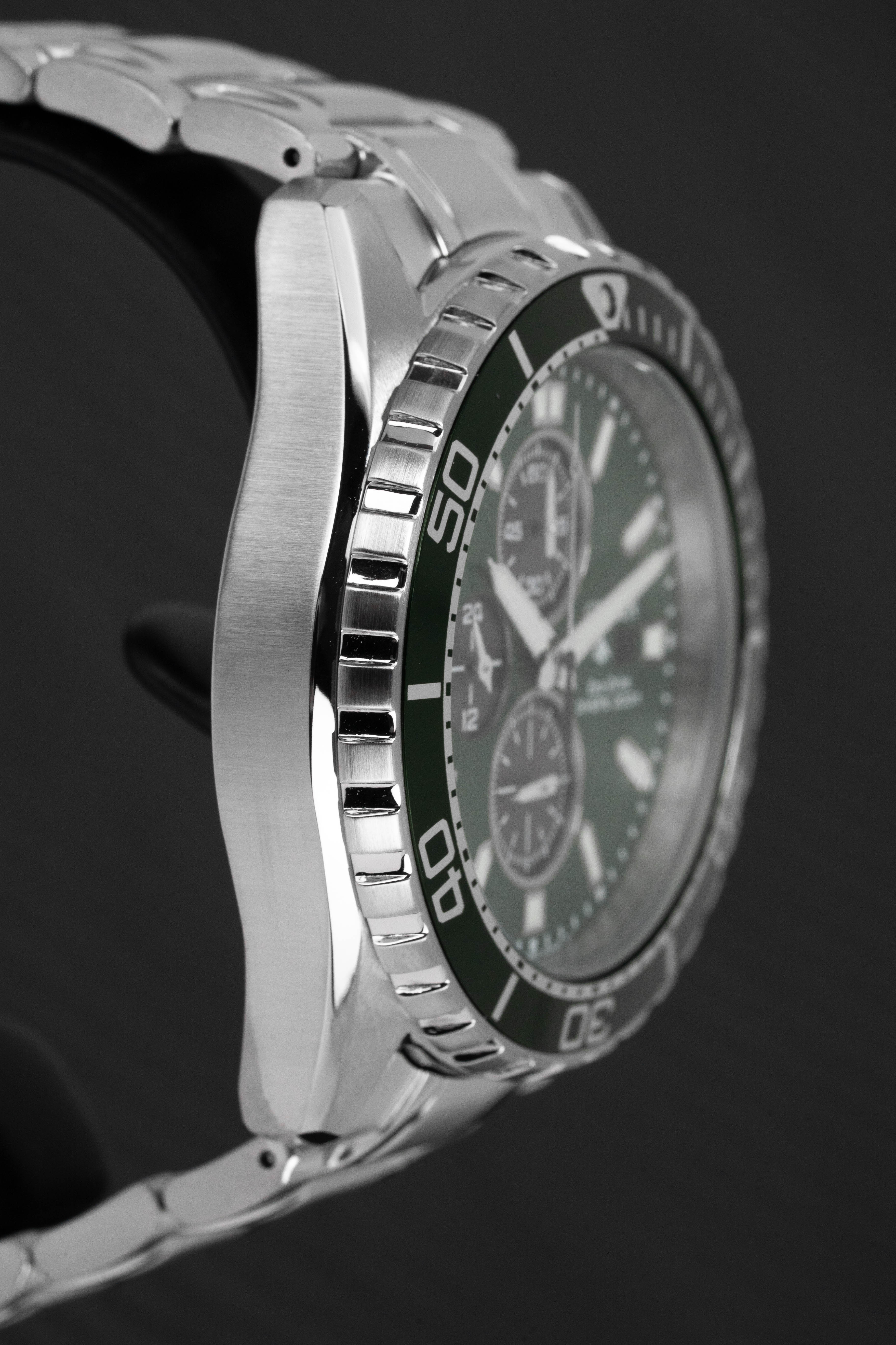 Citizen Men's Watch Eco-Drive Promaster Stainless Steel Bracelet Green