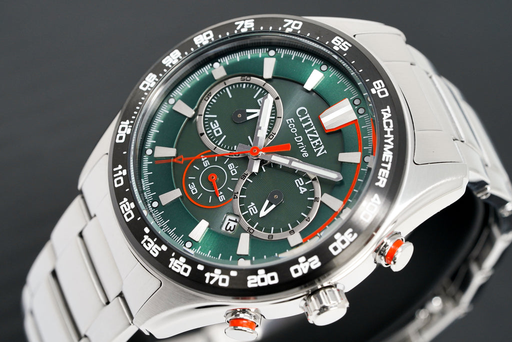 Citizen Men's Watch Eco-Drive Chrono Sport Green