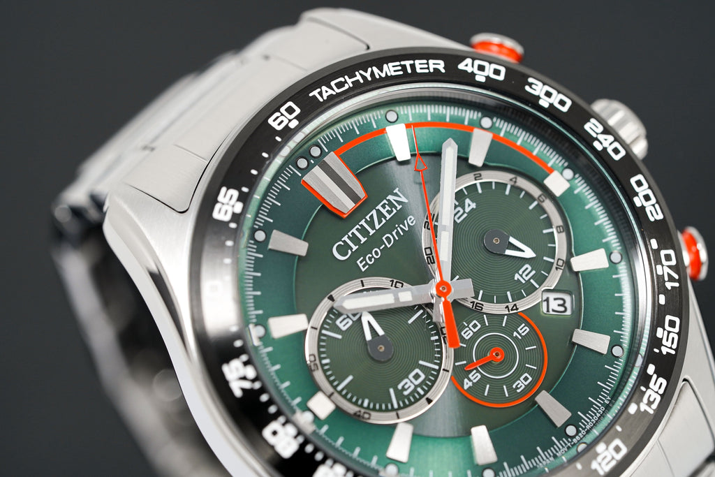 Citizen Men's Watch Eco-Drive Chrono Sport Green