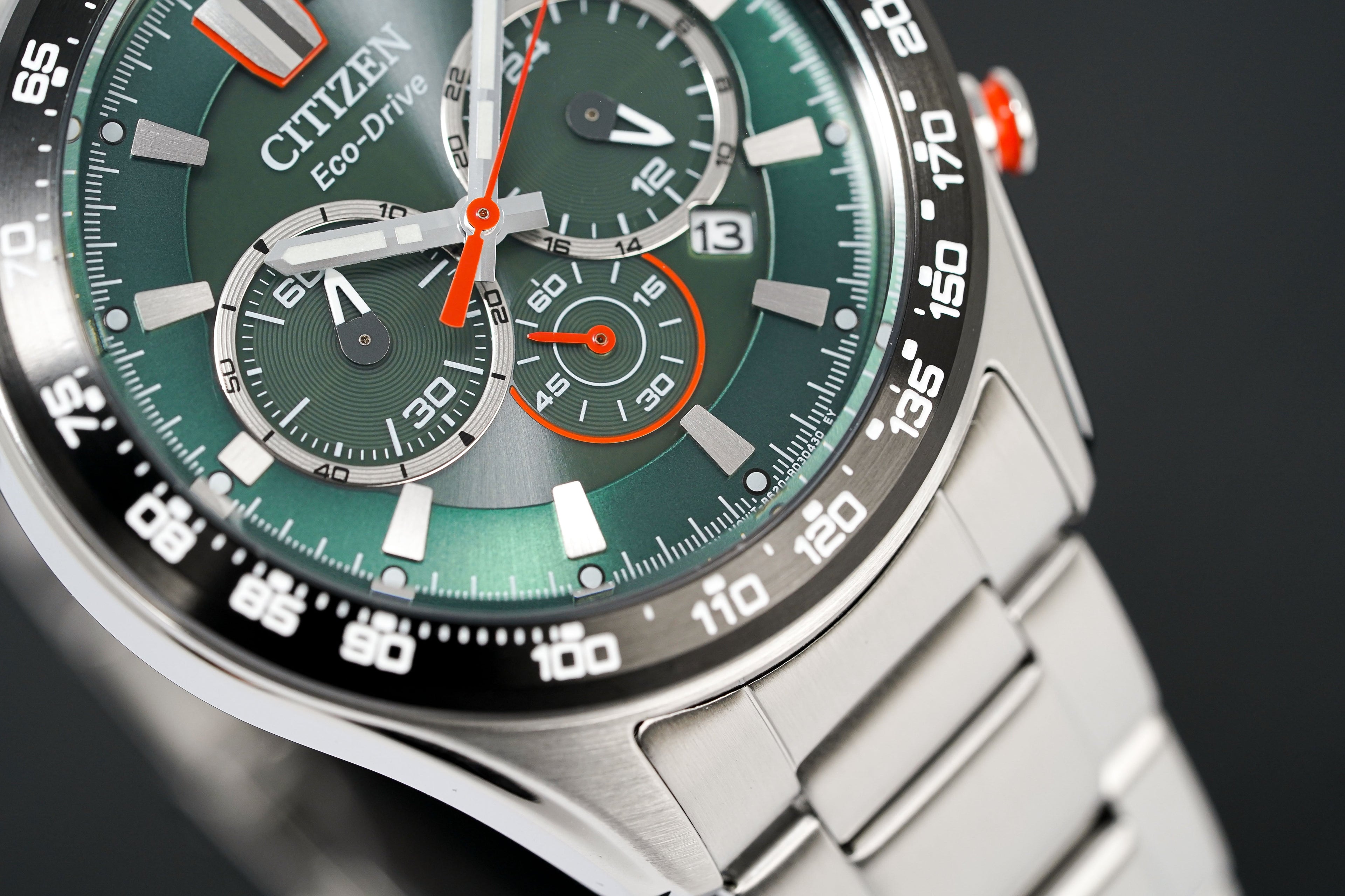 Citizen Men's Watch Eco-Drive Chrono Sport Green
